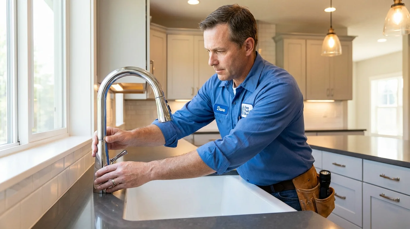 Kitchen faucet installation by Johns Plumbing LLC in Herald