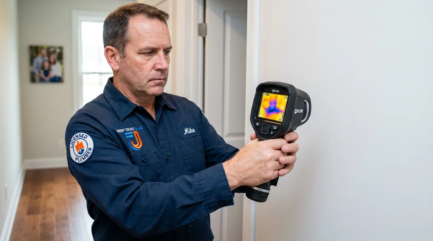 Thermal imaging leak detection by Johns Plumbing LLC in Herald